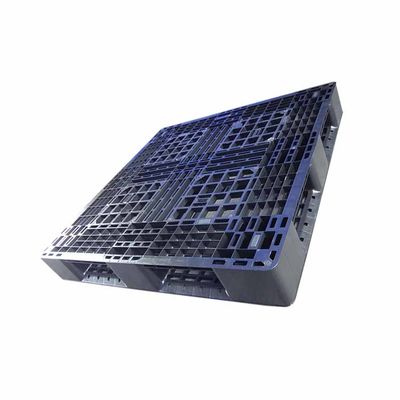 Black Polypropylene Rackable Plastic Pallets 43x43 Heavy Duty