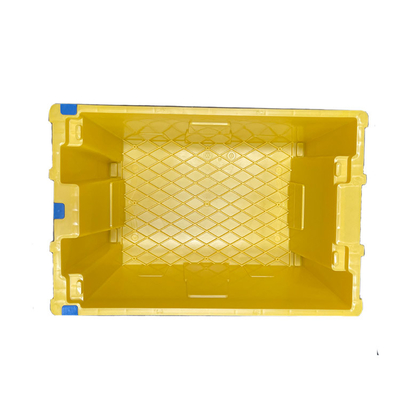 100% HDPE Yellow Moving Plastic Crate 600 X 400 X 275mm Heavy Duty Durable EU Box