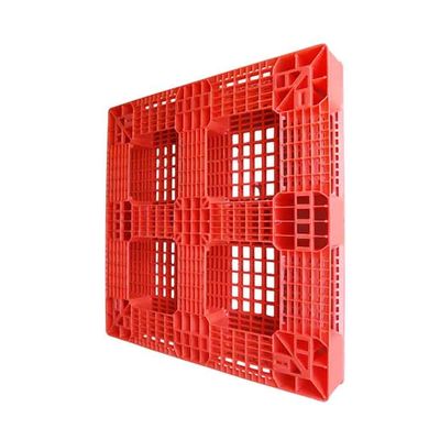 1100 X 1100 Industrial Plastic Pallets Red HDPE