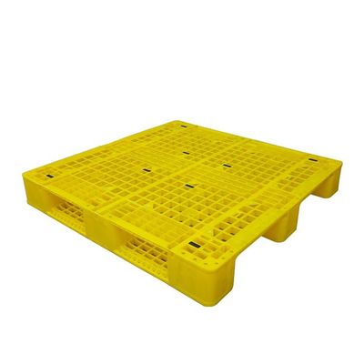 Yellow Plastic Pallets 110x110cm Plastic Storage Pallets Euro Style