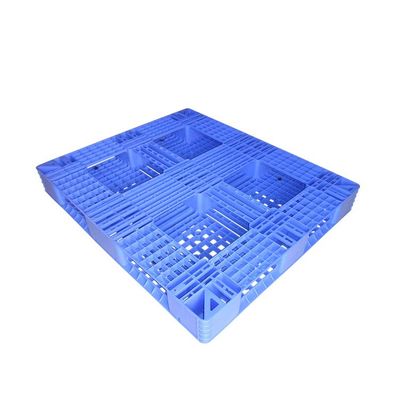 PET Fully Reversible Rackable Plastic Pallets Blue 130 X 110cm