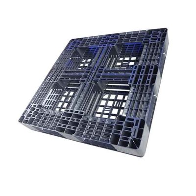 Black Polypropylene Rackable Plastic Pallets 43x43 Heavy Duty