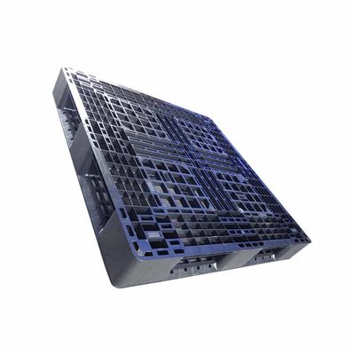 Hygienic Black PE Rackable Plastic Pallets 1100 x 1100 Closed Loop System