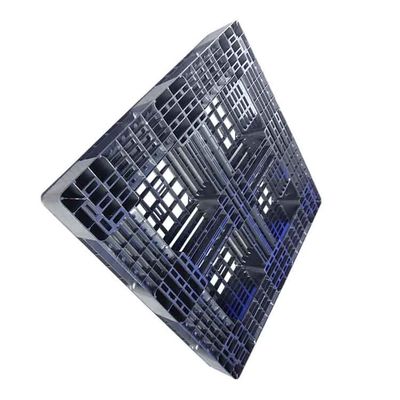 Industrial 1100 X 1100 Polyethylene Black Plastic Pallet 3T Dynamic Load