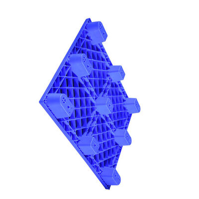 1200 X 800 Nestable Plastic Pallet Blue PE Rackable Logistics Transportation