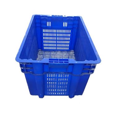 Blue 60*40cm Fruit Stackable Storage Crates 510x350 Inner Size