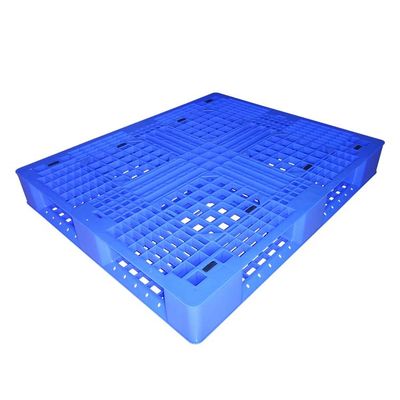 HDPE Plastic Pallets 1.2x1m Solid Top Rackable Pallet For Warehouse 0.8T Static Load