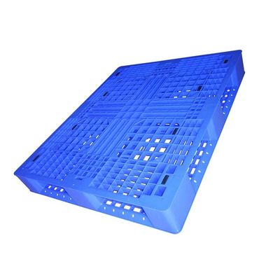 HDPE Blue Solid Plastic Pallet 1200*1000 Euro Style Dimensionally Stable