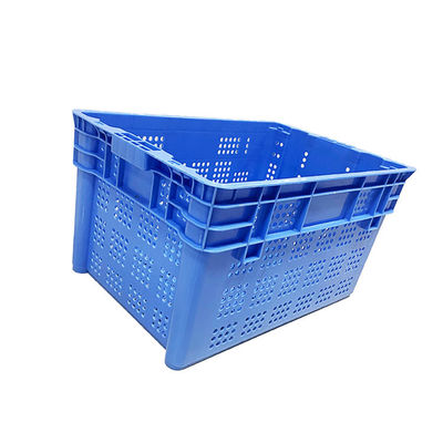 Stackable Turnover Nestable Plastic Crate 600X400mm HDPE For Port
