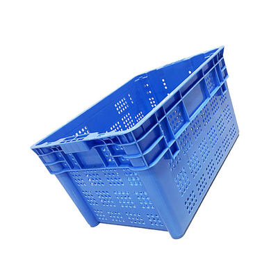 Stackable Turnover Nestable Plastic Crate 600X400mm HDPE For Port