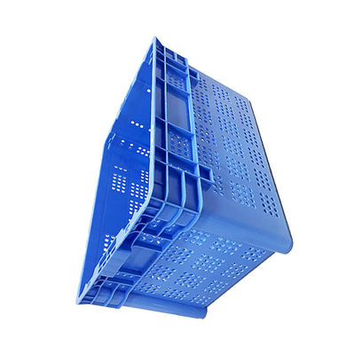 HDPE Turnover Plastic Moving Crate Nestable Logistic 23.6X15.7'