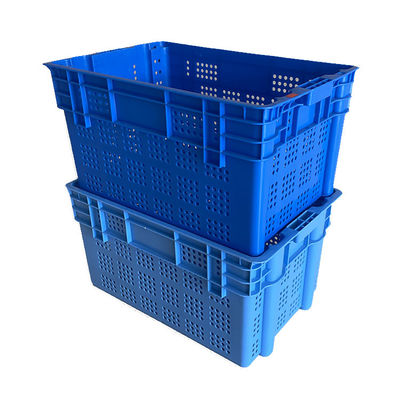 HDPE Plastic Nestable Stacking Crate 61x40 For Warehouse Market
