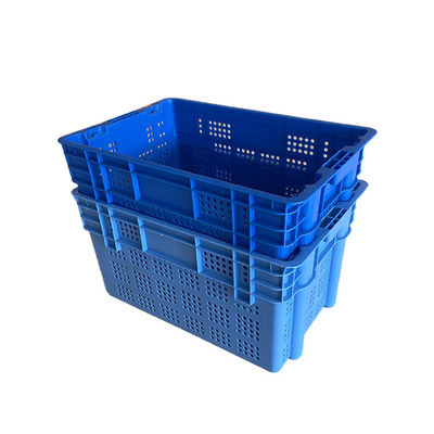 Recycled Polypropylene Vegetable Moving Crates 600x400 Blue 2Kg Snap Closure