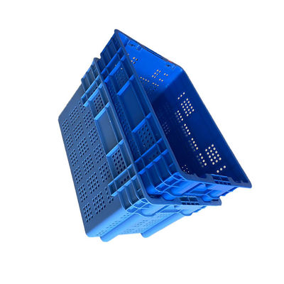 Hygienic 60X40 HD Polyethylene Moving Crate Sea Food Market Load 50Kg