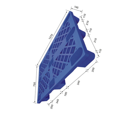 HDPE Port Reusable Plastic Pallets 1270x750 Ergonomic Handles