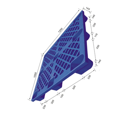 1250X1050 Warehouse Plastic Pallet Recyclable PE ISO9001 For Supermarket