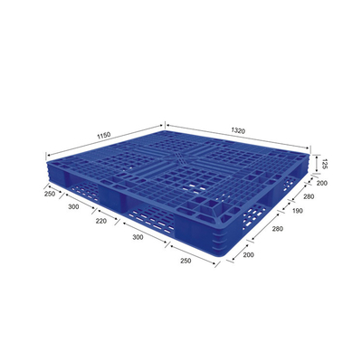 Recyclable HDPE Nestable Plastic Pallets PP FM 4000Kg Static For Port