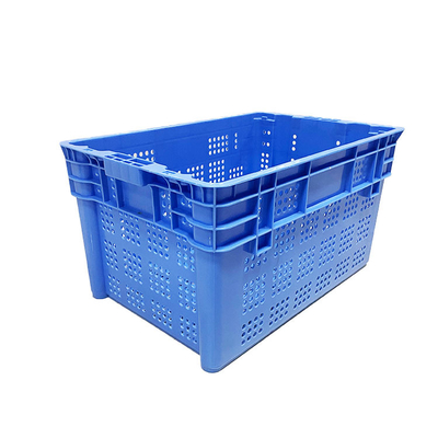 Nestable Plastic Crates 600 X 400 Dynamic Load 50Kg For Vegetables Fruit