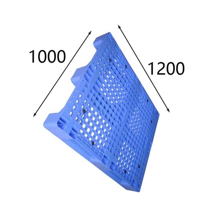 Virgin HDPE Hygienic Plastic Pallets Solid Flat Racking 5000kg Stacking Load