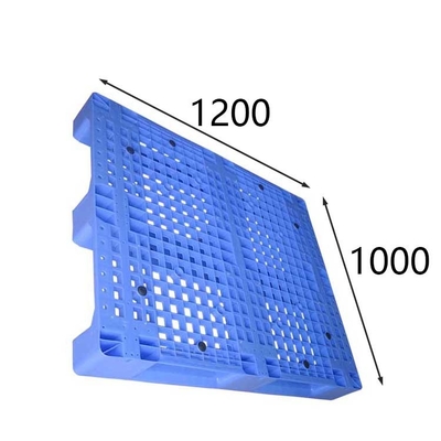 HDPE Material Rackable Plastic Pallets Anti Slip Nobs Dynamic Load 1500Kg