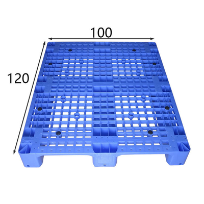 HDPE Blue Rackable Plastic Pallets 1200X1000Mm Acids Resistant